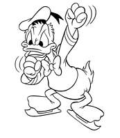 coloriage donald furieux